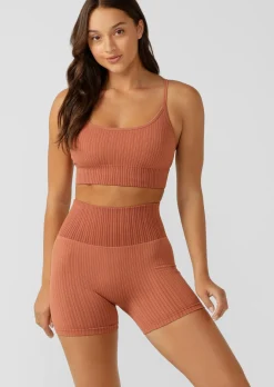 Lorna Jane Seamless Swim Bike Short RUST