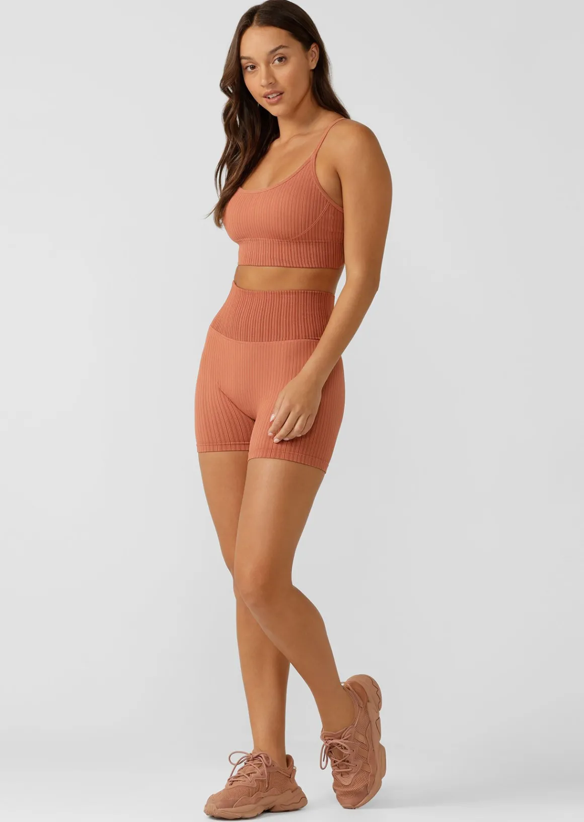 Lorna Jane Seamless Swim Bike Short RUST