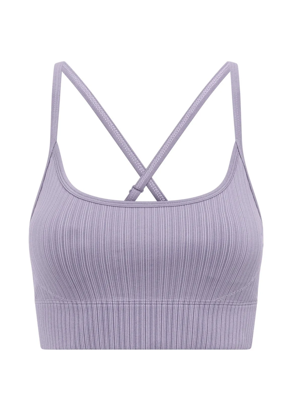 Lorna Jane Seamless Swim Longline Sports Bra Lavender