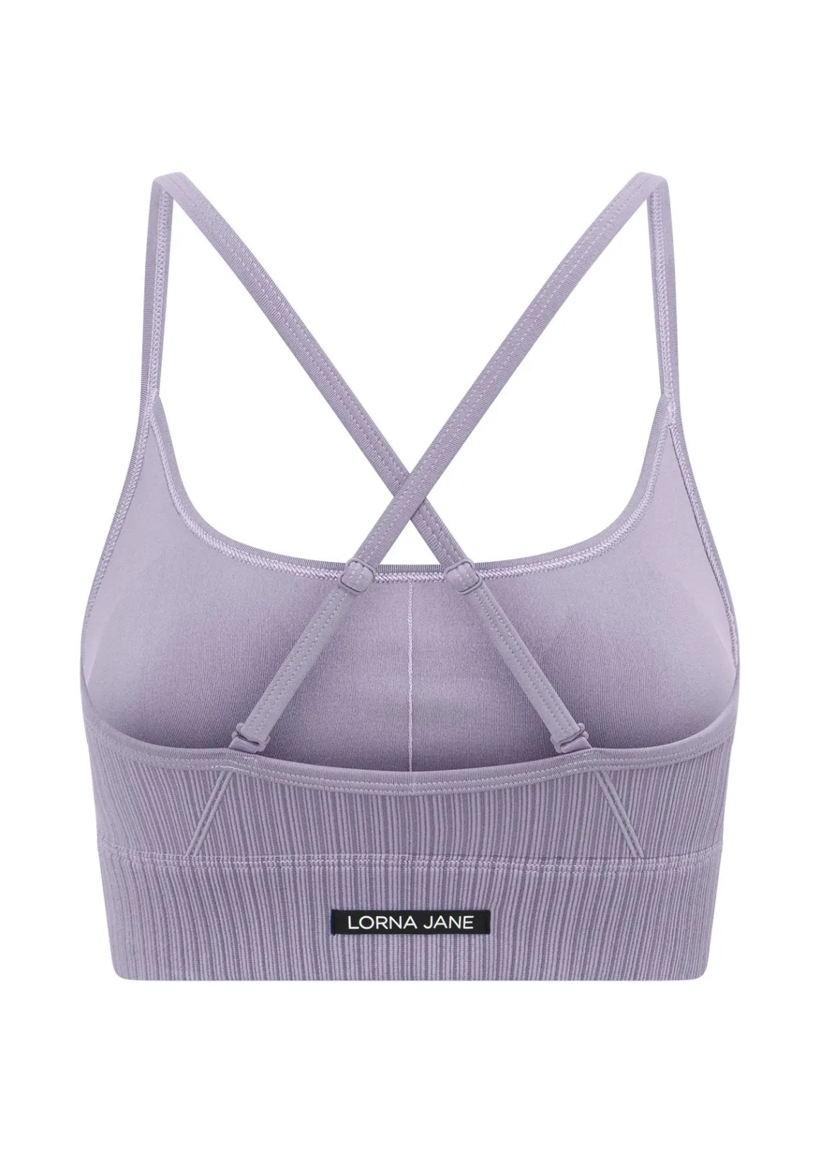 Lorna Jane Seamless Swim Longline Sports Bra Lavender