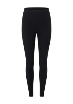 Lorna Jane Second Nature Luxe Rib Ankle Biter Leggings Black Hot