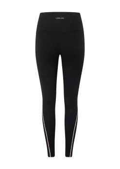 Lorna Jane Second Nature Luxe Rib Ankle Biter Leggings Black Hot