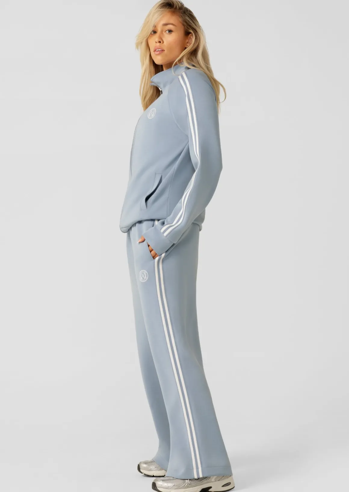 Lorna Jane Sidelines Spacer Track Pant GlacierBlue New