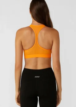 Lorna Jane Skinny Iconic Comfort Sports Bra Papaya Hot
