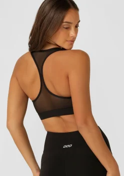Lorna Jane Skinny Iconic Comfort Sports Bra Black New