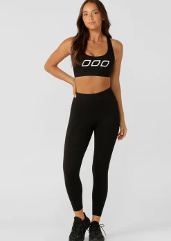 Lorna Jane Skinny Iconic Comfort Sports Bra Black New