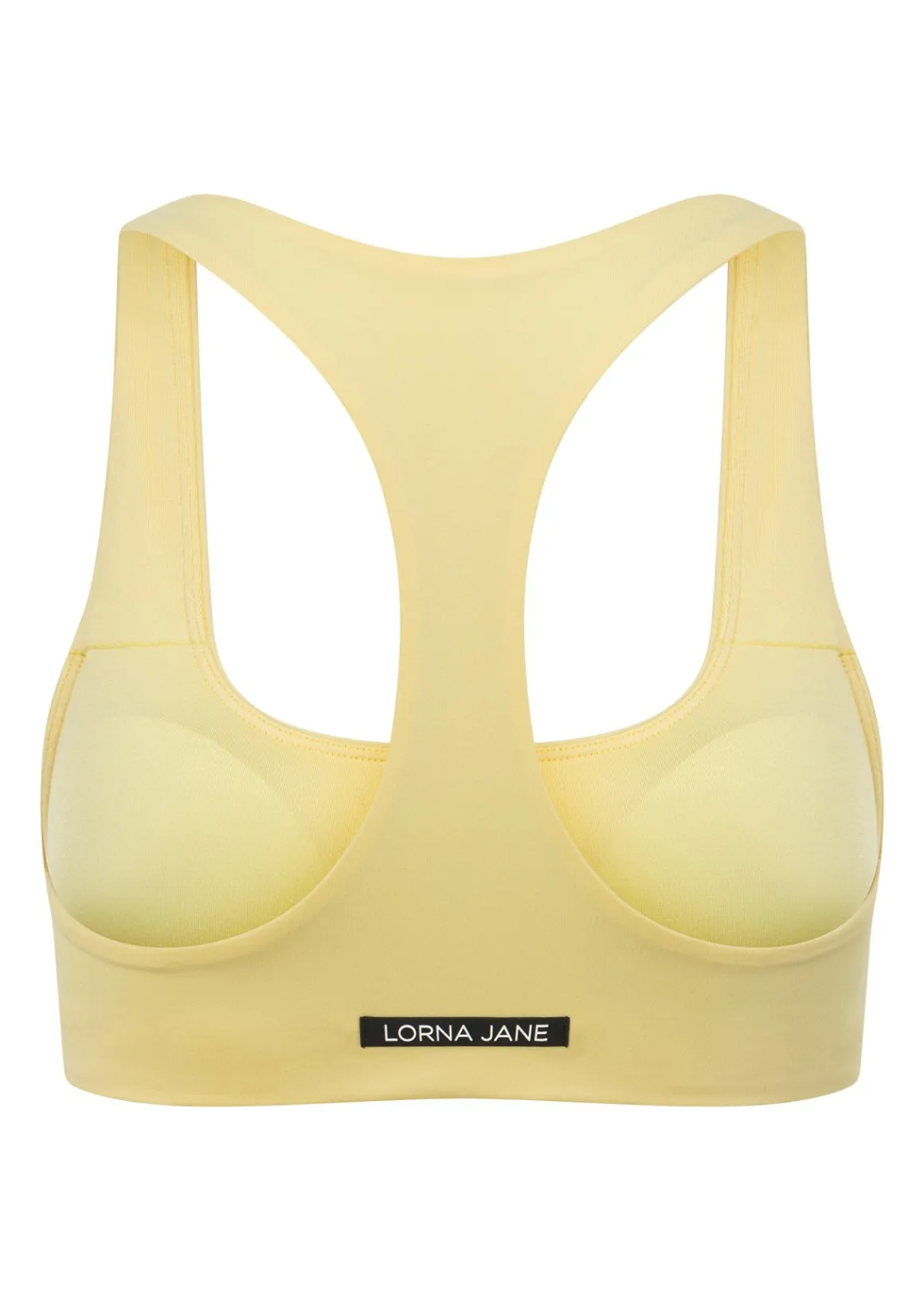 Lorna Jane Sleek Comfort All Day Sports Bra LemonCream Hot