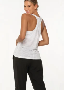 Lorna Jane Slouchy Gym Tank White