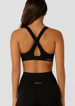 Lorna Jane Soft Sculpt Sports Bra Black