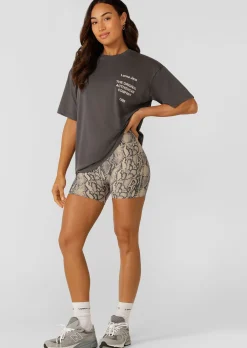 Lorna Jane Soft Serpentine 12cm Bike Shorts SoftSerpentinePrint Discount