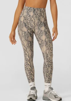 Lorna Jane Soft Serpentine No Ride Ankle Biter Leggings SoftSerpentinePrint Outlet