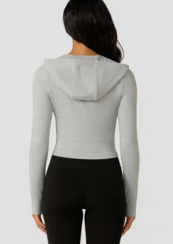 Lorna Jane Soft Touch Warm Up Jacket GreyMarl Hot