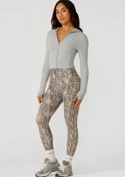 Lorna Jane Soft Touch Warm Up Jacket GreyMarl Hot