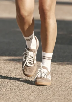 Lorna Jane Sporty Crew Sock Porcelain/Cedar Sale