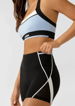 Lorna Jane Sprint To Swim Pocket 12cm Bike Short BlackMulti Hot