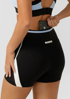 Lorna Jane Sprint To Swim Pocket 12cm Bike Short BlackMulti Hot