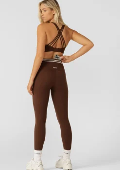 Lorna Jane Stash It All 3 Pocket Ankle Biter Leggings Espresso