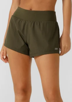 Lorna Jane Stretch & Stride Pocket Run Short LuxuryGreen New