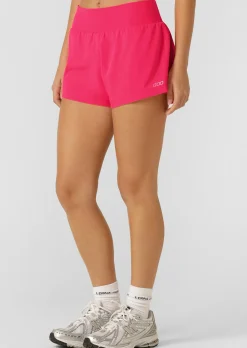 Lorna Jane Stretch & Stride Pocket Run Short NeonRaspberry Clearance