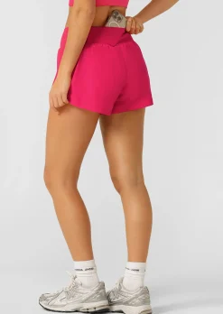 Lorna Jane Stretch & Stride Pocket Run Short NeonRaspberry Clearance