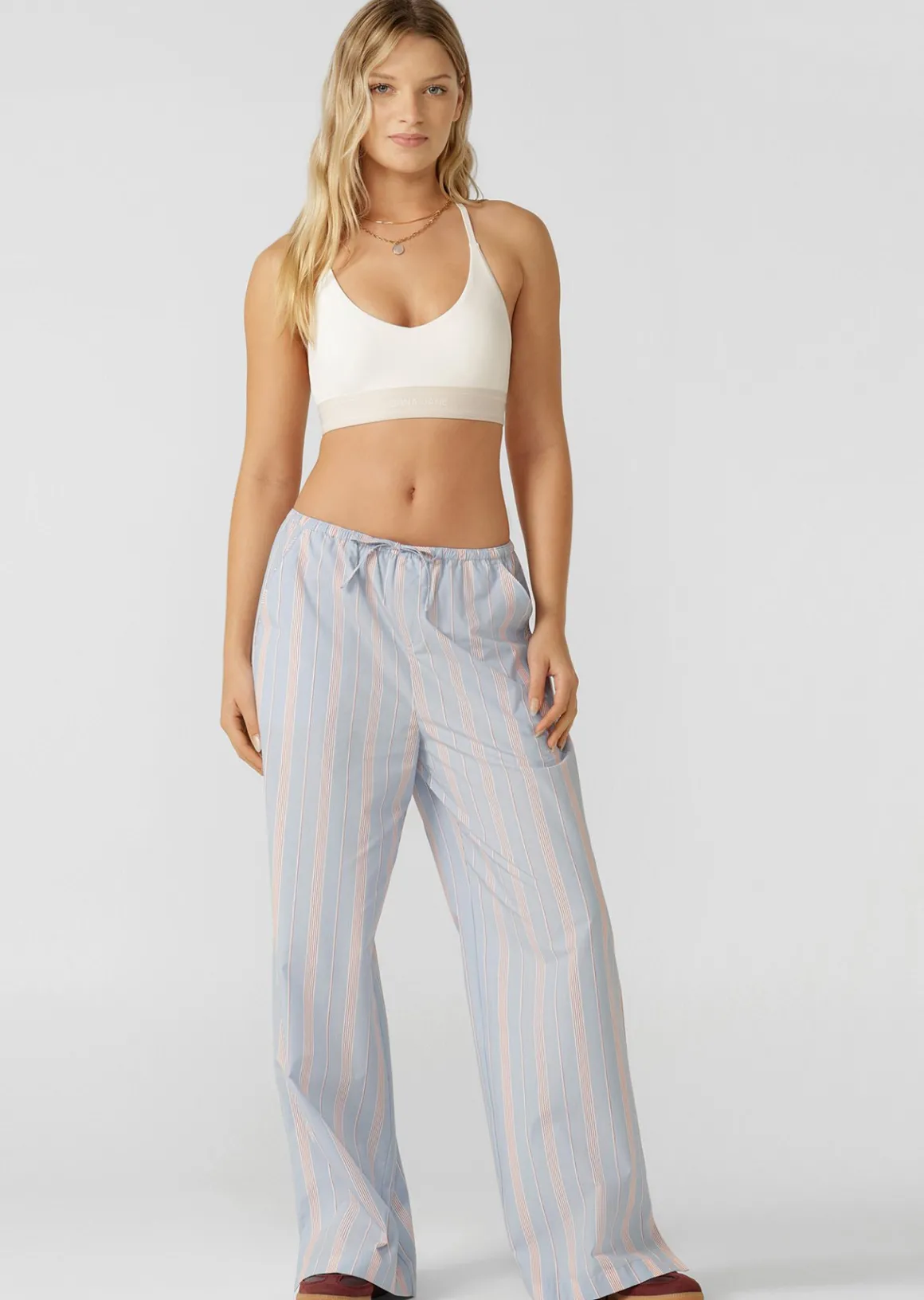 Lorna Jane Stripe Lounge Pants BlueMultiStripe Best