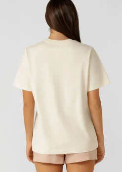 Lorna Jane Summer Days Relaxed T-shirt Cream