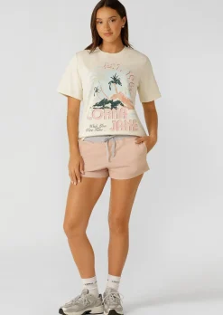 Lorna Jane Summer Days Relaxed T-shirt Cream