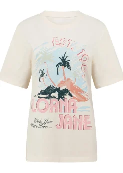 Lorna Jane Summer Days Relaxed T-shirt Cream