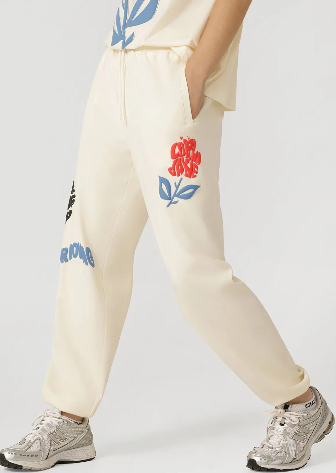 Lorna Jane Summer Track Pant Cream Discount