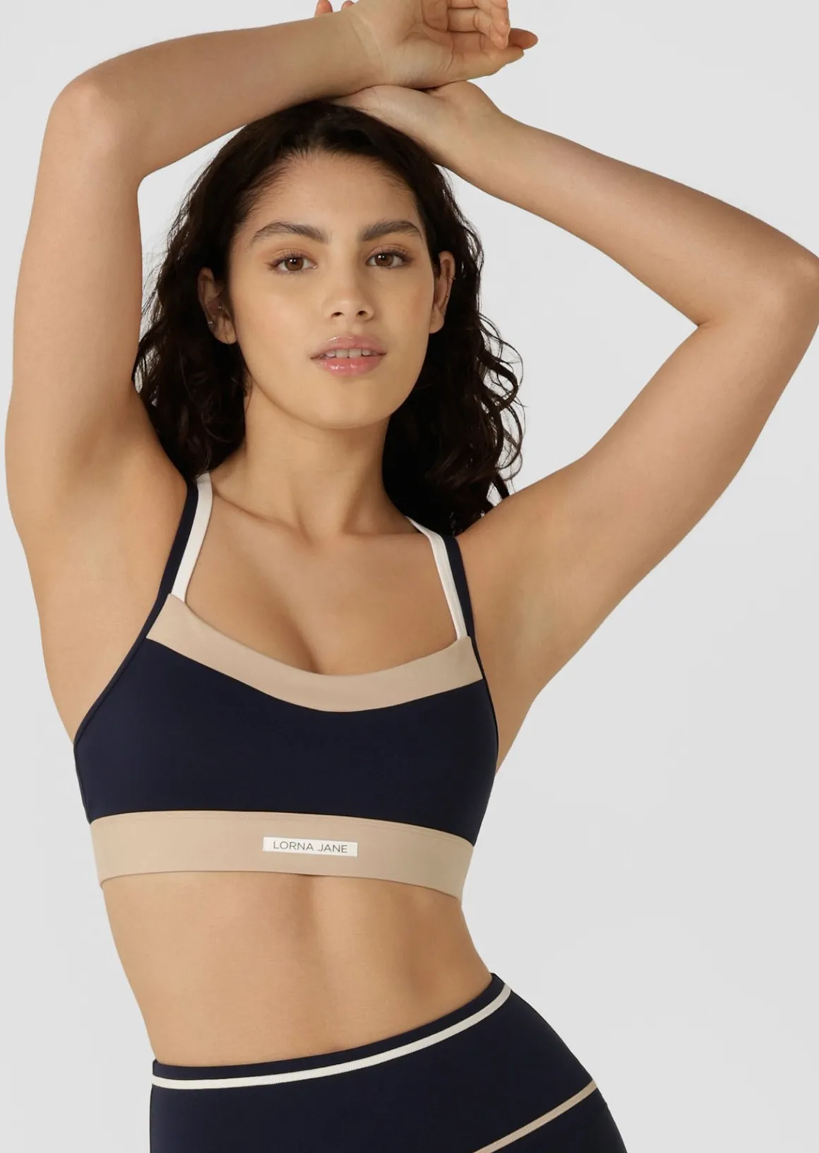 Lorna Jane Sunrise Circuit Sports Bra FrenchNavy Outlet