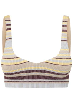 Lorna Jane Sunset Stripe Seamless Bralette SunsetStripe Best