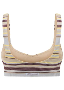 Lorna Jane Sunset Stripe Seamless Bralette SunsetStripe Best