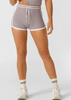 Lorna Jane Sweat To Surf Cheeky Bike Shorts PurpleAsh Discount