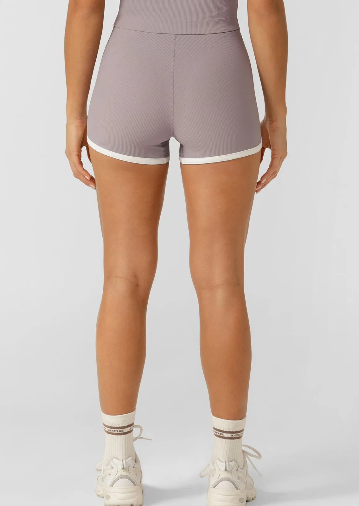 Lorna Jane Sweat To Surf Cheeky Bike Shorts PurpleAsh Discount