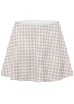 Lorna Jane Sweet Gingham Everyday Active Skort LatteRanchGinghamPrint Discount