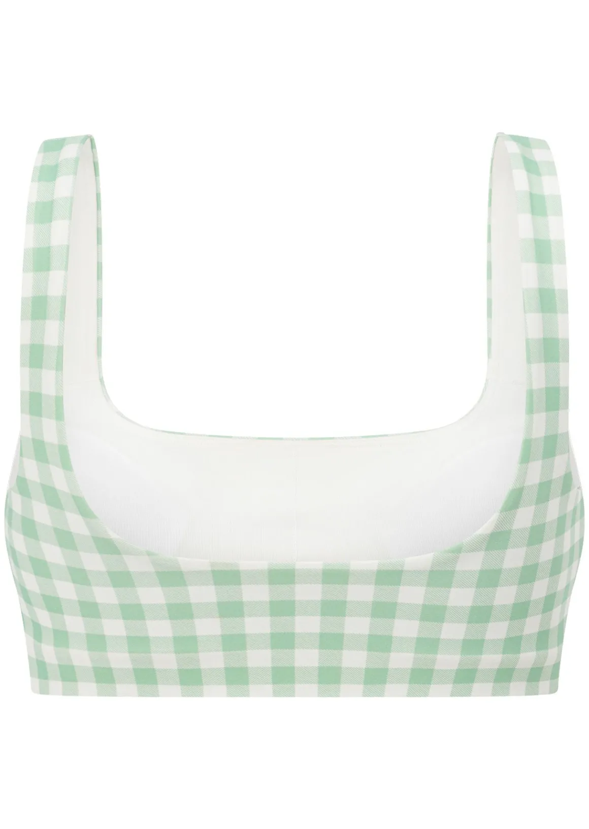 Lorna Jane Sweet Gingham Sports Bra SoftMintRanchGinghamPrint Discount
