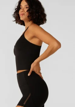 Lorna Jane Sweet Thing Cropped Bra Tank Combo Black Online