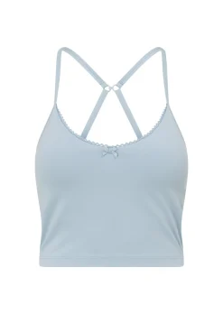 Lorna Jane Sweet Thing Cropped Bra Tank Combo LightGlacierBlue