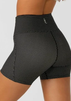 Lorna Jane Sweet Thing Polka Dot No Ride 12cm Bike Shorts MiniDotBlackPrint Outlet