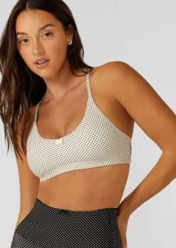 Lorna Jane Sweet Thing Polka Dot Sports Bra MiniDotCreamPrint Sale