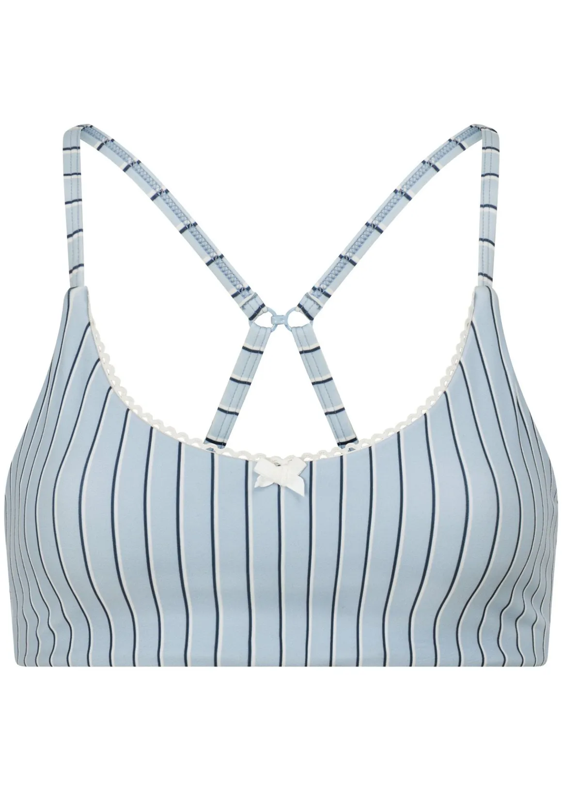 Lorna Jane Sweet Thing Stripe All Day Sports Bra BlueStripe Outlet