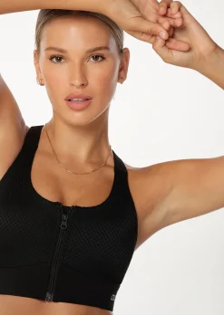 Lorna Jane THE ONE Sports Bra Black Hot