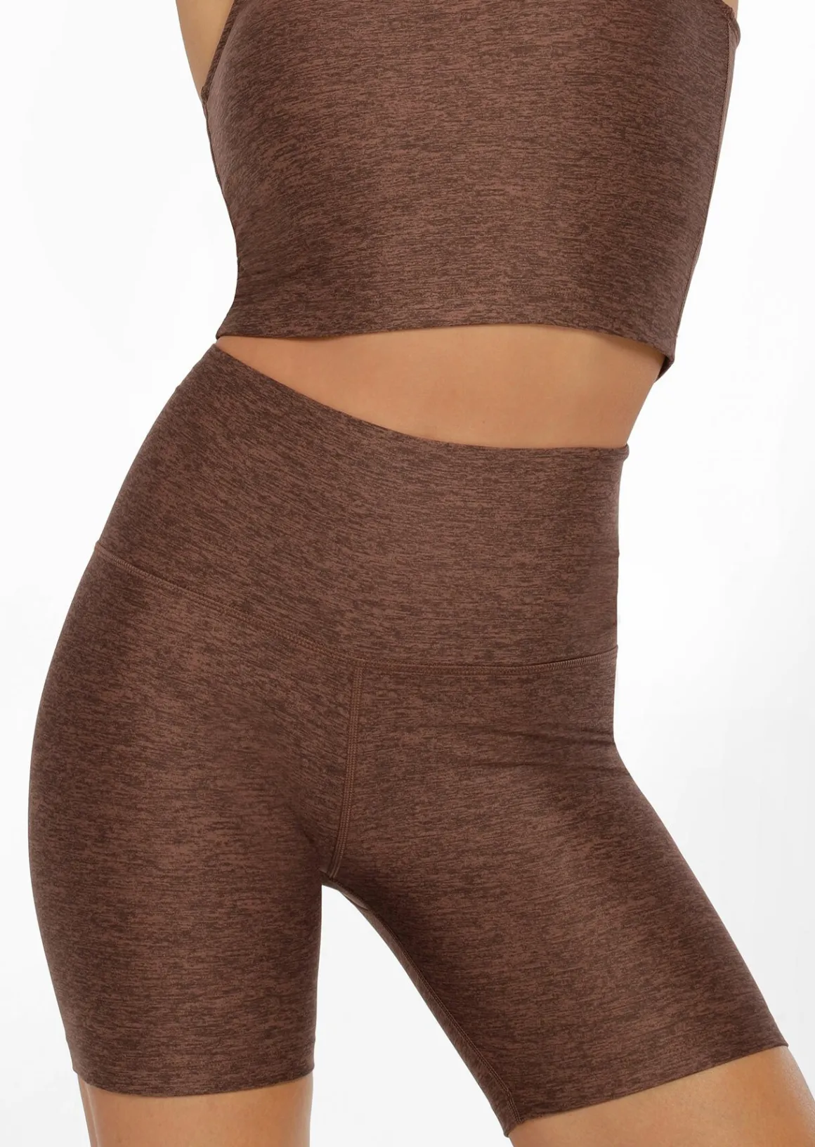 Lorna Jane Thermo Tech High Fold Bike Short ChocolateMarlPrint Online