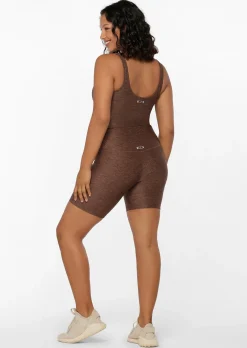 Lorna Jane Thermo Tech High Fold Bike Short ChocolateMarlPrint Online