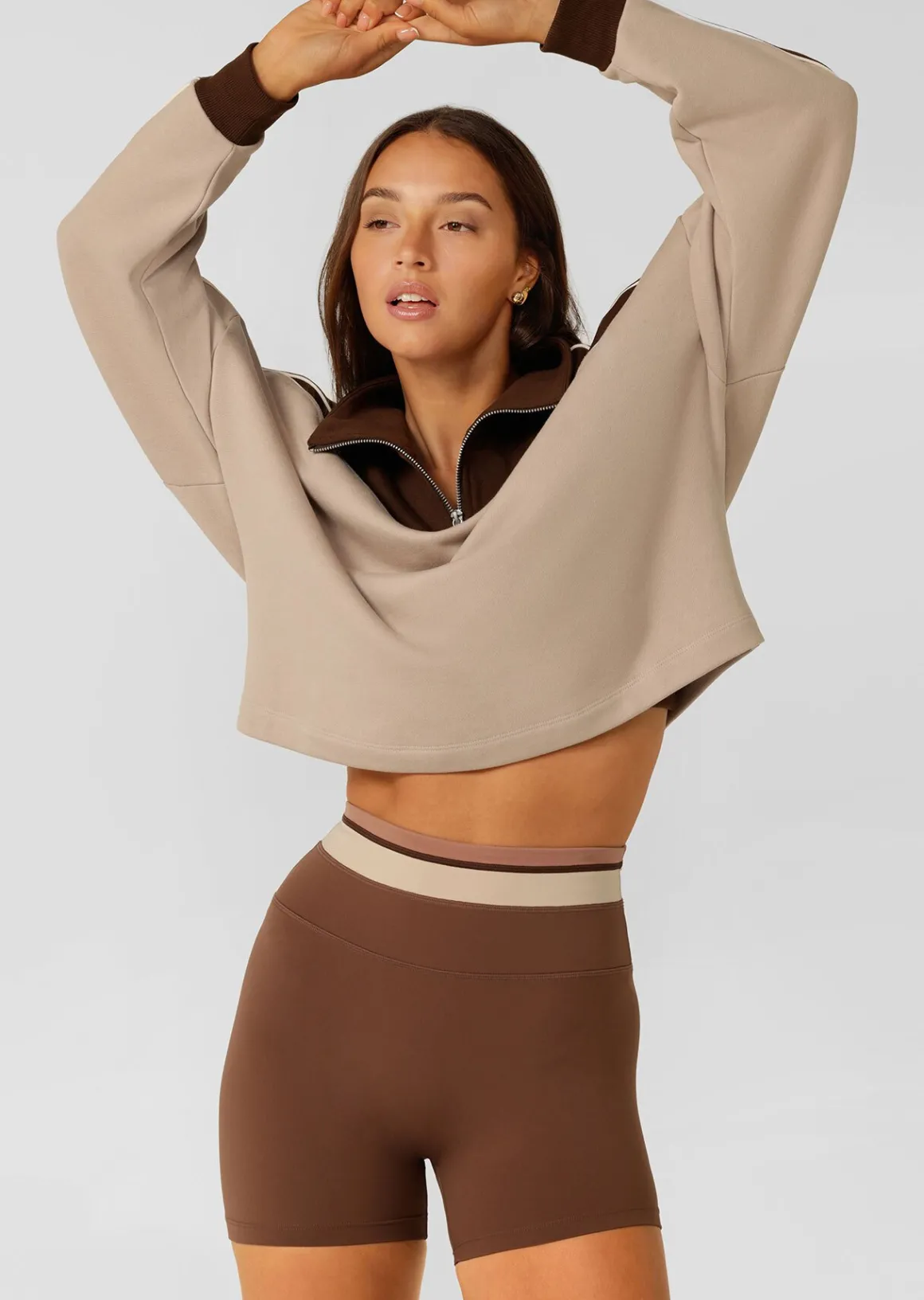 Lorna Jane Tone On Tone 12cm Bike Shorts NeutralMulti Clearance
