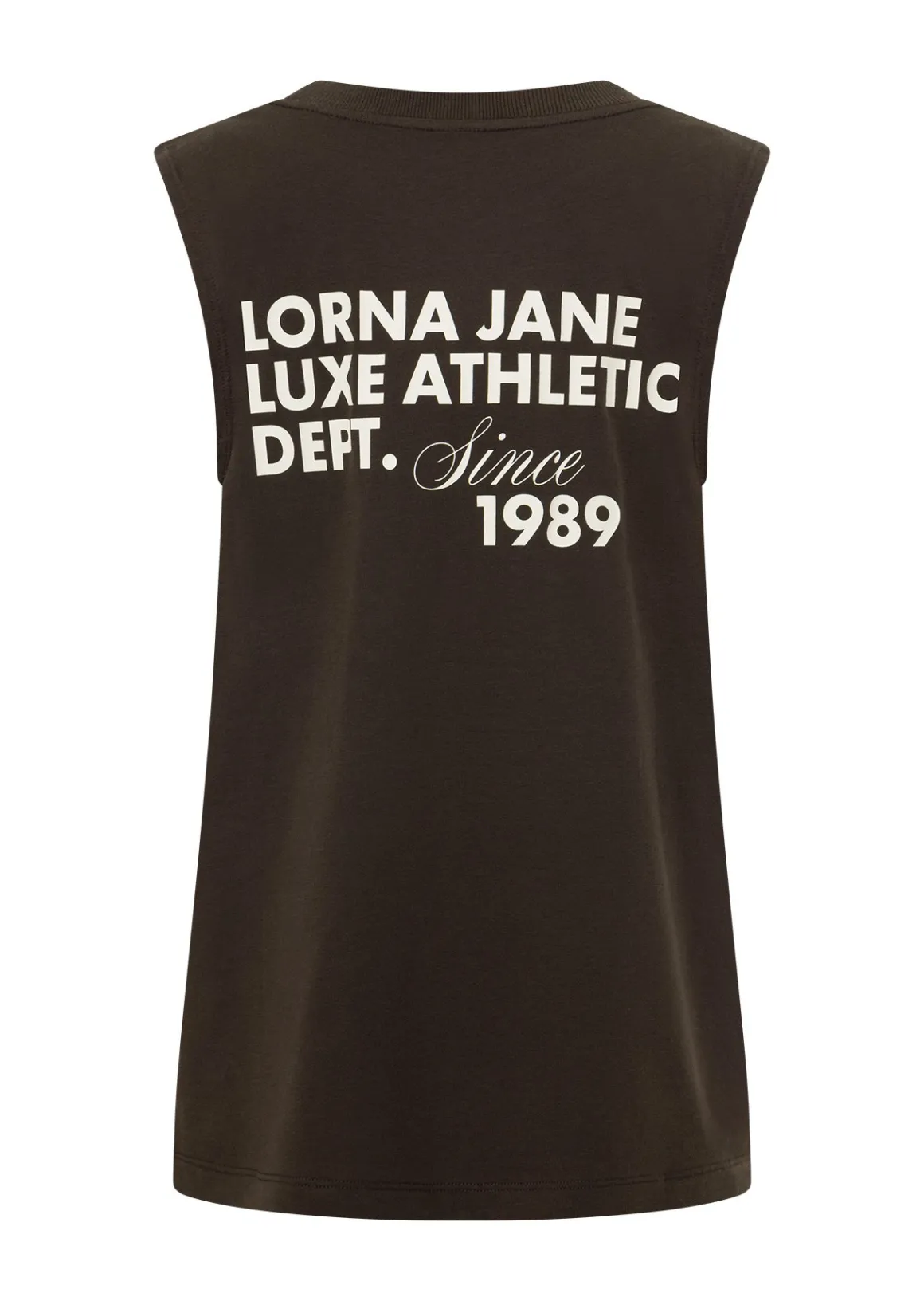 Lorna Jane Track Star Muscle Tank Volcano