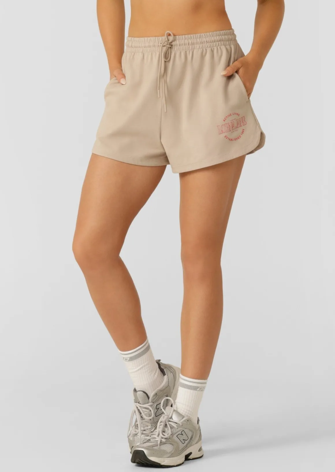 Lorna Jane Ultimate Weekender Shorts Latte New