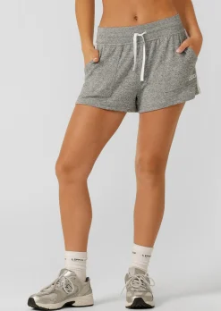 Lorna Jane Unwind Shorts GreyMarl Sale