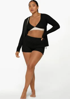 Lorna Jane Vacation Crimped Rash Vest Black Discount