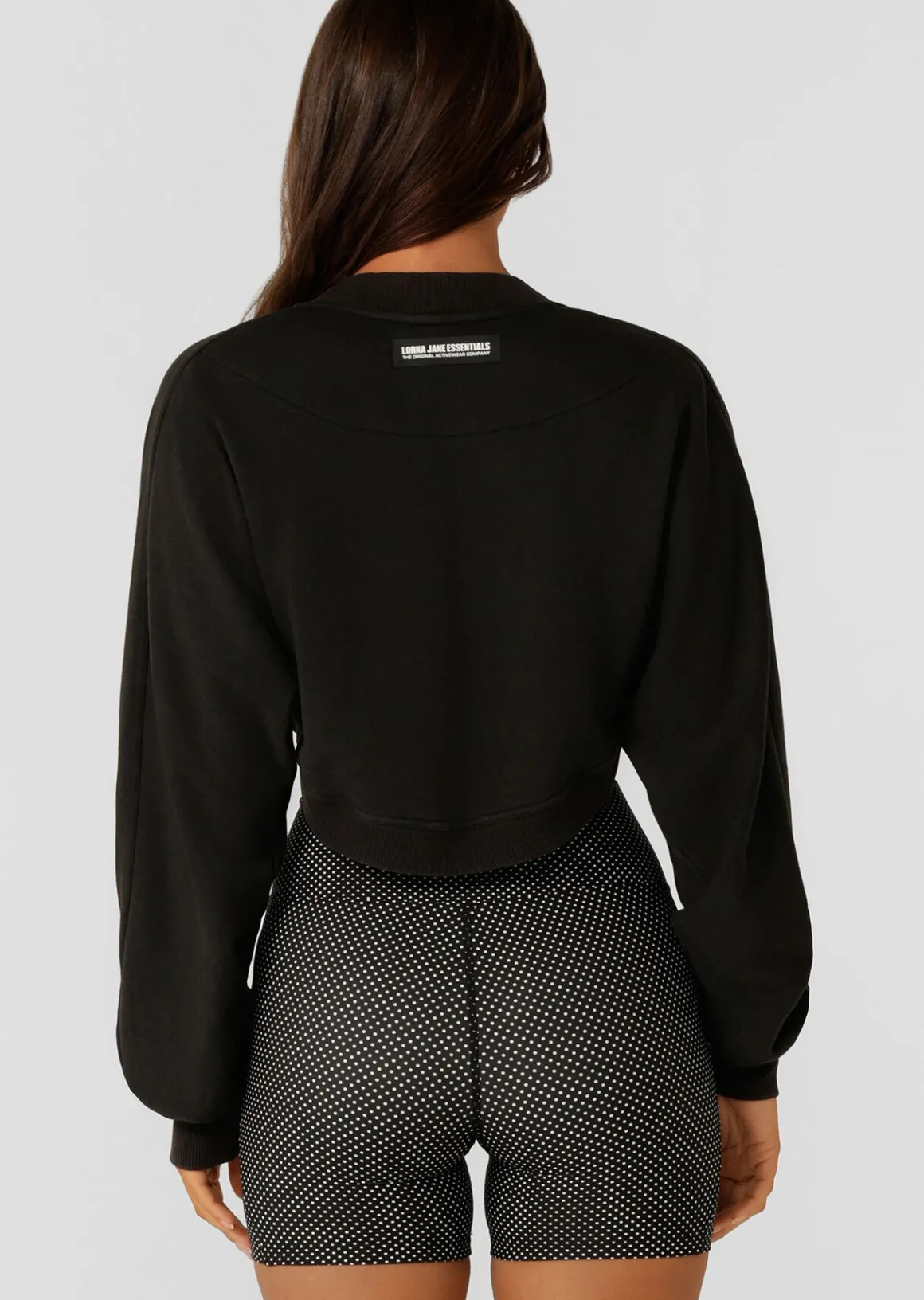 Lorna Jane Warm Up Shrug WashedBlack New